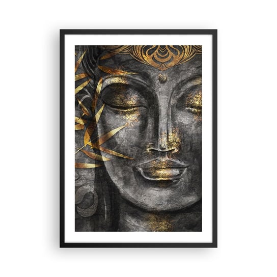 Obraz - Plakat - Poczuj spokój - 50x70cm - Budda Kultura Azja - Nowoczesny modny obraz Plakat czarna rama ARTTOR ARTTOR