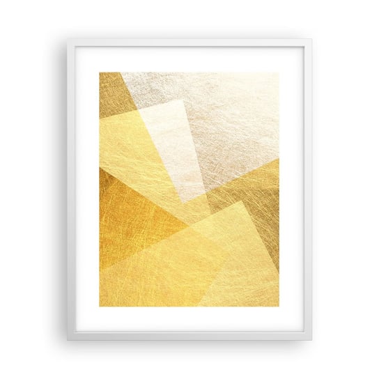 Obraz - Plakat - Pogoda geometrii - 40x50cm - Jasny Tekstura Geometryczny - Foto Plakaty w ramie koloru białego do Salonu Sypialni ARTTOR ARTTOR