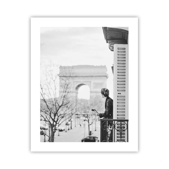 Obraz - Plakat - Pokój z widokiem - 40x50cm - Łuk Triumfalny Paryż Architektura - Foto Plakaty bez ramy do Salonu Sypialni ARTTOR ARTTOR