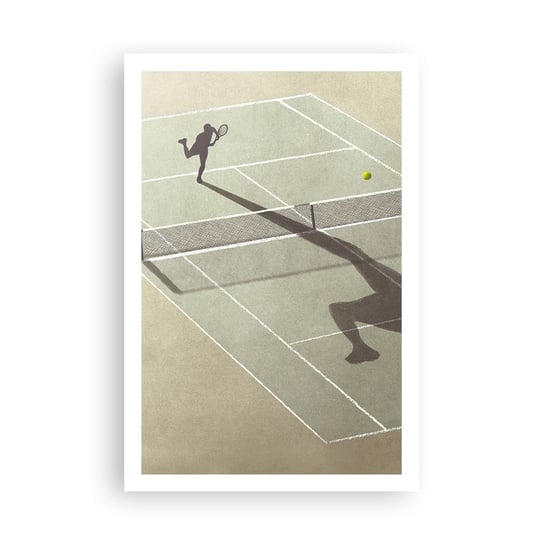 Obraz - Plakat - Pokonać siebie - 61x91cm - Tenis Korty Sport - Foto Plakaty na ścianę bez ramy - Plakat do Salonu Sypialni ARTTOR ARTTOR
