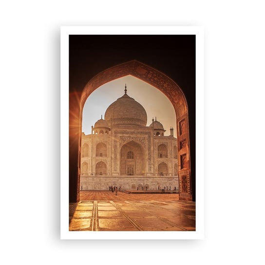 Obraz - Plakat - Pomnik nieziemskiej miłości - 61x91cm - Architektura Indie Świątynia - Foto Plakaty na ścianę bez ramy - Plakat do Salonu Sypialni ARTTOR ARTTOR