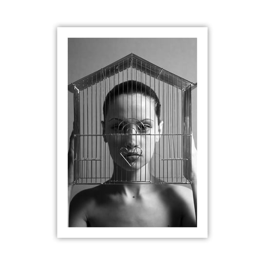 Obraz - Plakat - Portret nieco surrealistyczny - 50x70cm - Kobieta Sztuka Modelka - Nowoczesny modny obraz Plakat bez ramy do Salonu Sypialni ARTTOR ARTTOR