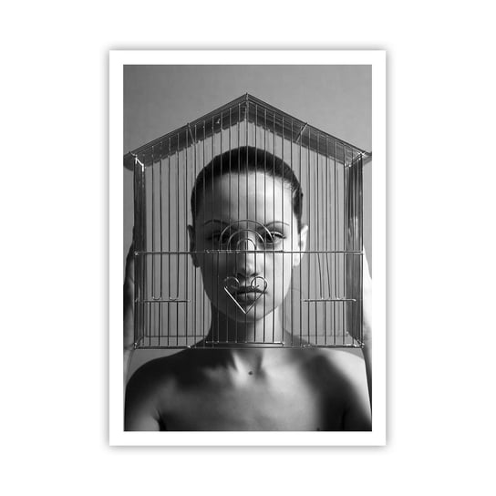 Obraz - Plakat - Portret nieco surrealistyczny - 70x100cm - Kobieta Sztuka Modelka - Foto Plakaty bez ramy na ścianę do Salonu Sypialni ARTTOR ARTTOR