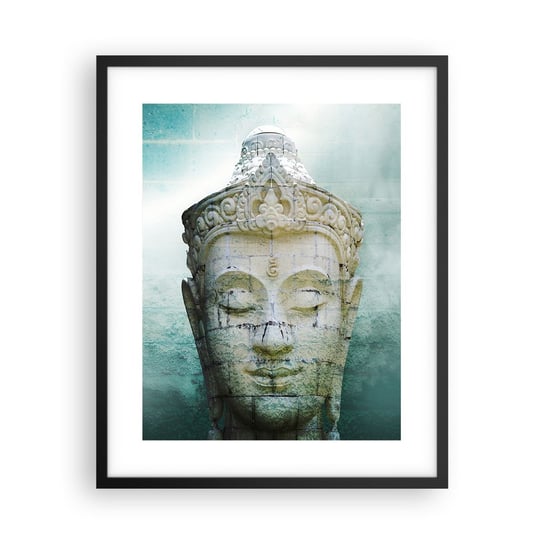 Obraz - Plakat - Poszukując światła - 40x50cm - Budda Posąg Buddy Azja - Foto Plakaty w ramie koloru czarnego do Salonu Sypialni ARTTOR ARTTOR