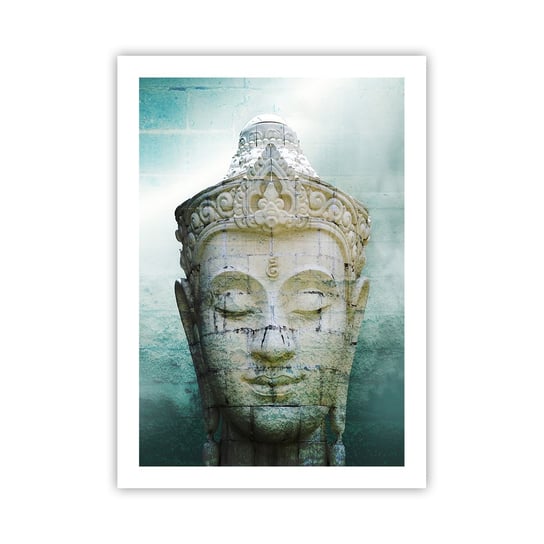 Obraz - Plakat - Poszukując światła - 50x70cm - Budda Posąg Buddy Azja - Nowoczesny modny obraz Plakat bez ramy do Salonu Sypialni ARTTOR ARTTOR