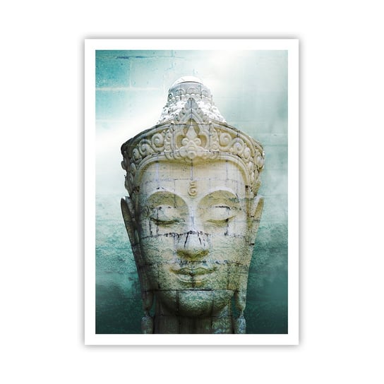 Obraz - Plakat - Poszukując światła - 70x100cm - Budda Posąg Buddy Azja - Foto Plakaty bez ramy na ścianę do Salonu Sypialni ARTTOR ARTTOR