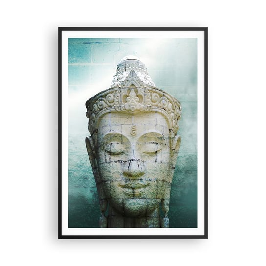 Obraz - Plakat - Poszukując światła - 70x100cm - Budda Posąg Buddy Azja - Foto Plakaty w ramie koloru czarnego do Salonu Sypialni ARTTOR ARTTOR