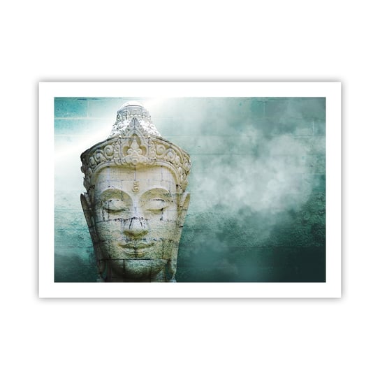 Obraz - Plakat - Poszukując światła - 70x50cm - Budda Posąg Buddy Azja - Nowoczesny modny obraz Plakat bez ramy do Salonu Sypialni ARTTOR ARTTOR