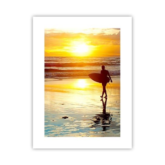 Obraz - Plakat - Powrót wojownika - 30x40cm - Sport Surfing Indonezja - Foto Plakaty na ścianę bez ramy - Plakat do Salonu Sypialni ARTTOR ARTTOR
