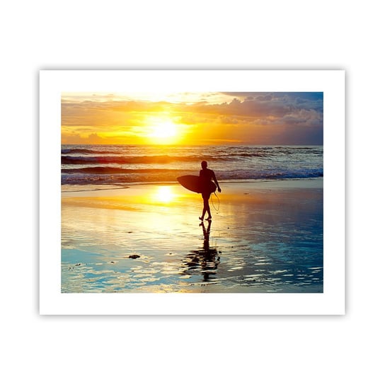 Obraz - Plakat - Powrót wojownika - 50x40cm - Sport Surfing Indonezja - Foto Plakaty bez ramy do Salonu Sypialni ARTTOR ARTTOR