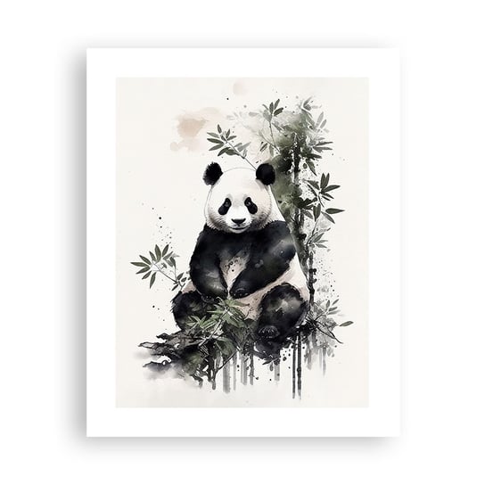 Obraz - Plakat - Pozdrowienia z Chin - 40x50cm - Panda Bambus Azja - Foto Plakaty bez ramy do Salonu Sypialni ARTTOR ARTTOR