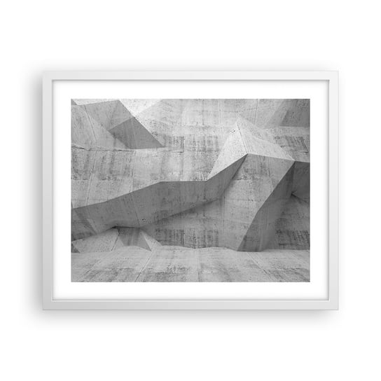 Obraz - Plakat - Prawdziwe wyzwanie - 50x40cm - Abstrakcja Sztuka 3D - Foto Plakaty w ramie koloru białego do Salonu Sypialni ARTTOR ARTTOR