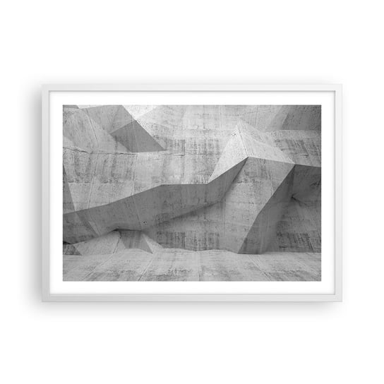 Obraz - Plakat - Prawdziwe wyzwanie - 70x50cm - Abstrakcja Sztuka 3D - Nowoczesny modny obraz Plakat rama biała ARTTOR ARTTOR