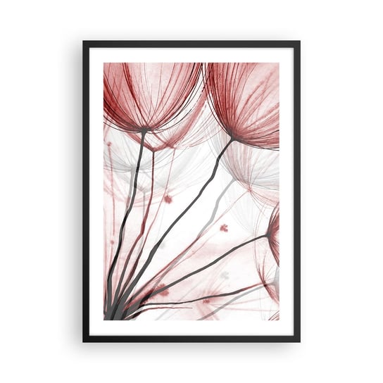 Obraz - Plakat - Przed odlotem - 50x70cm - Dmuchawce Kwiaty Minimalistyczny - Nowoczesny modny obraz Plakat czarna rama ARTTOR ARTTOR