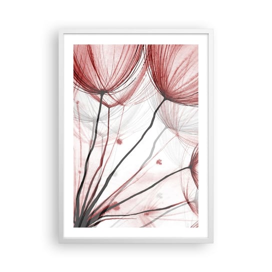 Obraz - Plakat - Przed odlotem - 50x70cm - Dmuchawce Kwiaty Minimalistyczny - Nowoczesny modny obraz Plakat rama biała ARTTOR ARTTOR