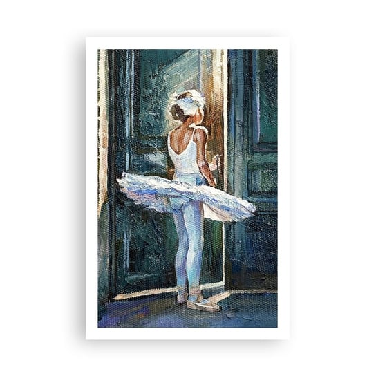 Obraz - Plakat - Przed popisem - 61x91cm - Baletnica Dziewczynka Sztuka - Foto Plakaty na ścianę bez ramy - Plakat do Salonu Sypialni ARTTOR ARTTOR