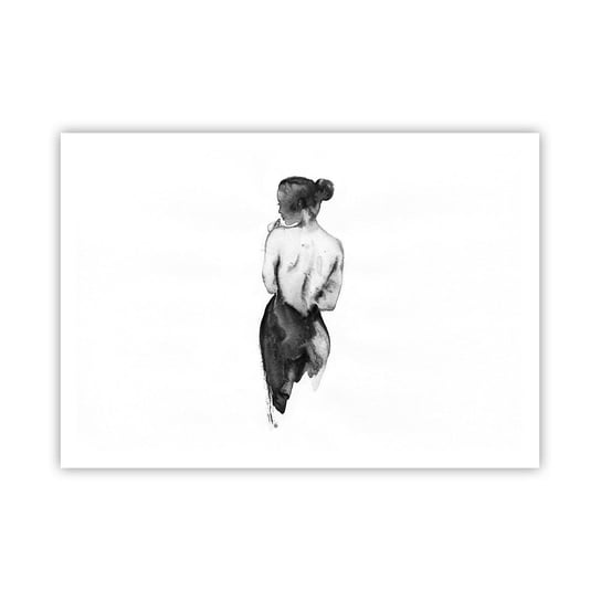 Obraz - Plakat - Przy niej świat znika - 100x70cm - Kobieta Ciało Kobiety Grafika - Foto Plakaty bez ramy na ścianę do Salonu Sypialni ARTTOR ARTTOR