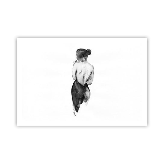Obraz - Plakat - Przy niej świat znika - 91x61cm - Kobieta Ciało Kobiety Grafika - Foto Plakaty na ścianę bez ramy - Plakat do Salonu Sypialni ARTTOR ARTTOR