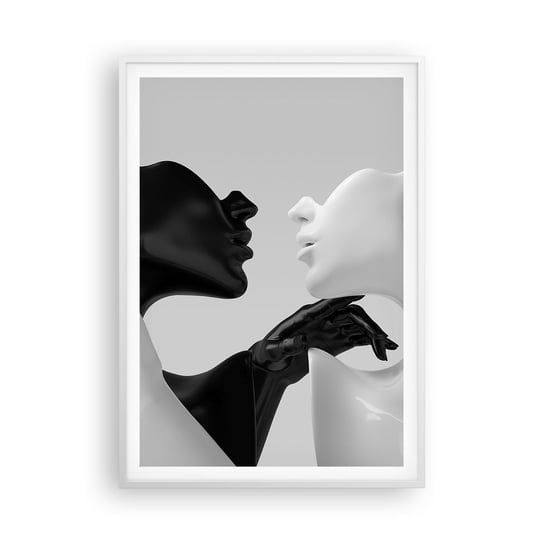 Obraz - Plakat - Przyciąganie – pożądanie - 70x100cm - Abstrakcja Manekin Posąg - Foto Plakaty w ramie koloru białego do Salonu Sypialni ARTTOR ARTTOR