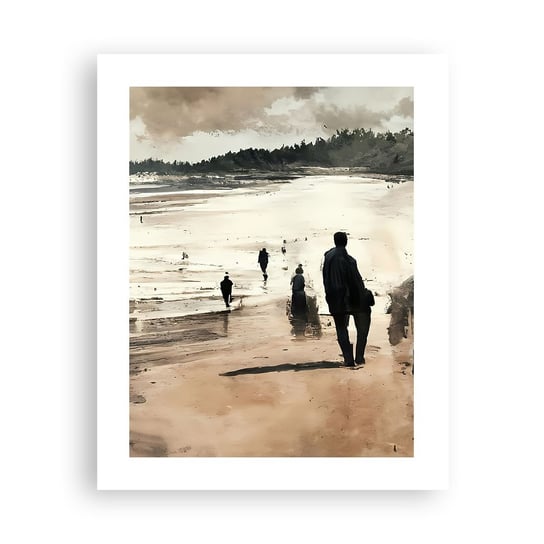 Obraz - Plakat - Przywołani - 40x50cm - Plaża Ludzie Sztuka - Foto Plakaty bez ramy do Salonu Sypialni ARTTOR ARTTOR