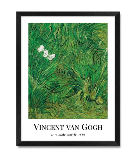 Obraz plakat reprodukcja na ścianę do kuchni natura motyle motyl Van Gogh 32x42 cm iWALL studio