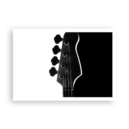 Obraz - Plakat - Rockowa cisza  - 100x70cm - Gitara Muzyka Nowoczesny - Foto Plakaty bez ramy na ścianę do Salonu Sypialni ARTTOR ARTTOR