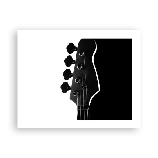 Obraz - Plakat - Rockowa cisza  - 50x40cm - Gitara Muzyka Nowoczesny - Foto Plakaty bez ramy do Salonu Sypialni ARTTOR ARTTOR