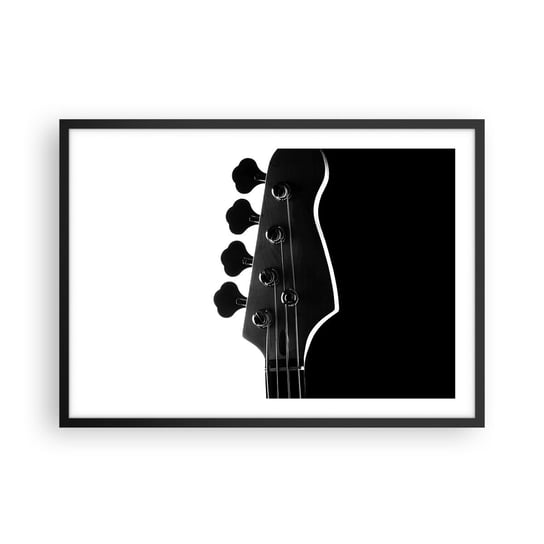 Obraz - Plakat - Rockowa cisza  - 70x50cm - Gitara Muzyka Nowoczesny - Nowoczesny modny obraz Plakat czarna rama ARTTOR ARTTOR