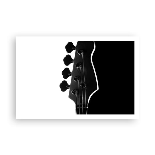 Obraz - Plakat - Rockowa cisza  - 91x61cm - Gitara Muzyka Nowoczesny - Foto Plakaty na ścianę bez ramy - Plakat do Salonu Sypialni ARTTOR ARTTOR