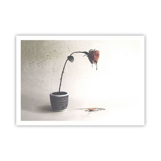 Obraz - Plakat - Rosa dolorosa - 100x70cm - Abstrakcja Róża Sztuka - Foto Plakaty bez ramy na ścianę do Salonu Sypialni ARTTOR ARTTOR