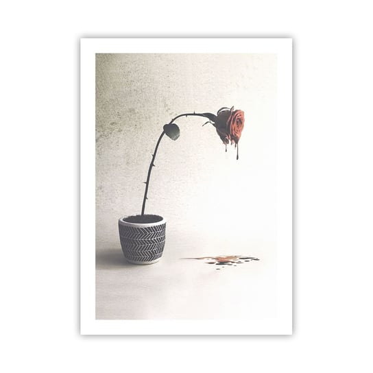 Obraz - Plakat - Rosa dolorosa - 50x70cm - Abstrakcja Róża Sztuka - Nowoczesny modny obraz Plakat bez ramy do Salonu Sypialni ARTTOR ARTTOR