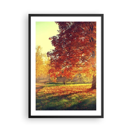 Obraz - Plakat - Rude jest piękne - 50x70cm - Krajobraz Park Natura - Nowoczesny modny obraz Plakat czarna rama ARTTOR ARTTOR