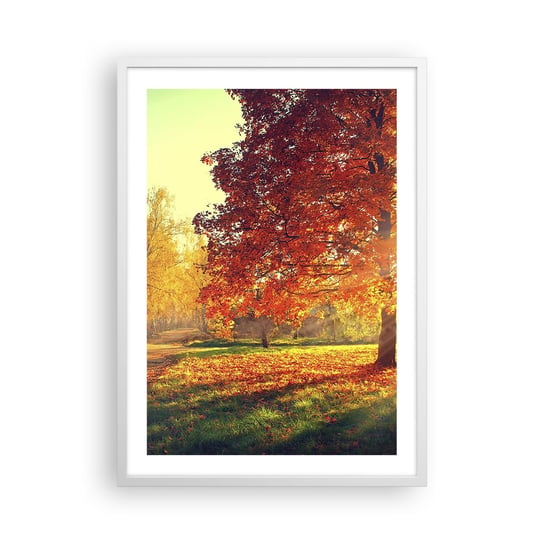 Obraz - Plakat - Rude jest piękne - 50x70cm - Krajobraz Park Natura - Nowoczesny modny obraz Plakat rama biała ARTTOR ARTTOR