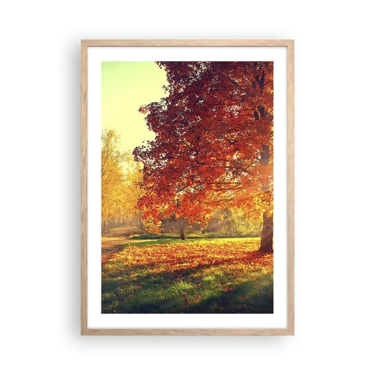 Obraz - Plakat - Rude jest piękne - 50x70cm - Krajobraz Park Natura - Nowoczesny modny obraz Plakat rama jasny dąb ARTTOR ARTTOR