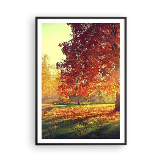 Obraz - Plakat - Rude jest piękne - 70x100cm - Krajobraz Park Natura - Foto Plakaty w ramie koloru czarnego do Salonu Sypialni ARTTOR ARTTOR