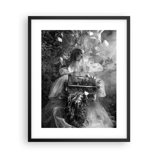 Obraz - Plakat - Sama Matka – Natura - 40x50cm - Abstrakcja Vintage Kobieta - Foto Plakaty w ramie koloru czarnego do Salonu Sypialni ARTTOR ARTTOR
