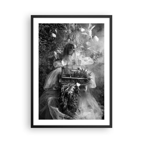 Obraz - Plakat - Sama Matka – Natura - 50x70cm - Abstrakcja Vintage Kobieta - Nowoczesny modny obraz Plakat czarna rama ARTTOR ARTTOR