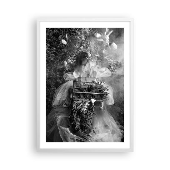 Obraz - Plakat - Sama Matka – Natura - 50x70cm - Abstrakcja Vintage Kobieta - Nowoczesny modny obraz Plakat rama biała ARTTOR ARTTOR