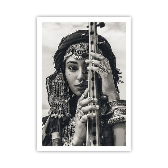 Obraz - Plakat - Sama muzyka orientu - 70x100cm - Kobieta Boho Biżuteria - Foto Plakaty bez ramy na ścianę do Salonu Sypialni ARTTOR ARTTOR