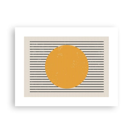 Obraz - Plakat - Siła prostoty - 40x30cm - Słońce Koło Linie - Foto Plakaty na ścianę bez ramy - Plakat do Salonu Sypialni ARTTOR ARTTOR