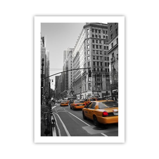 Obraz - Plakat - Słońca wielkiego miasta - 50x70cm - Miasto Nowy Jork Manhattan - Nowoczesny modny obraz Plakat bez ramy do Salonu Sypialni ARTTOR ARTTOR