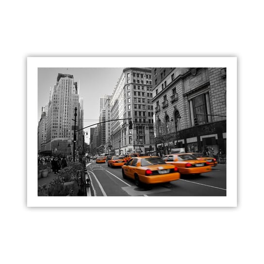 Obraz - Plakat - Słońca wielkiego miasta - 70x50cm - Miasto Nowy Jork Manhattan - Nowoczesny modny obraz Plakat bez ramy do Salonu Sypialni ARTTOR ARTTOR