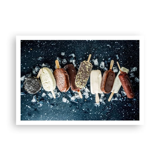 Obraz - Plakat - Smak gorącego lata - 100x70cm - Lody Gastronomia Jedzenie - Foto Plakaty bez ramy na ścianę do Salonu Sypialni ARTTOR ARTTOR