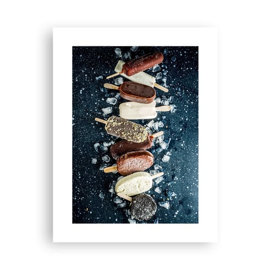 Obraz - Plakat - Smak gorącego lata - 30x40cm - Lody Gastronomia Jedzenie - Foto Plakaty na ścianę bez ramy - Plakat do Salonu Sypialni ARTTOR ARTTOR