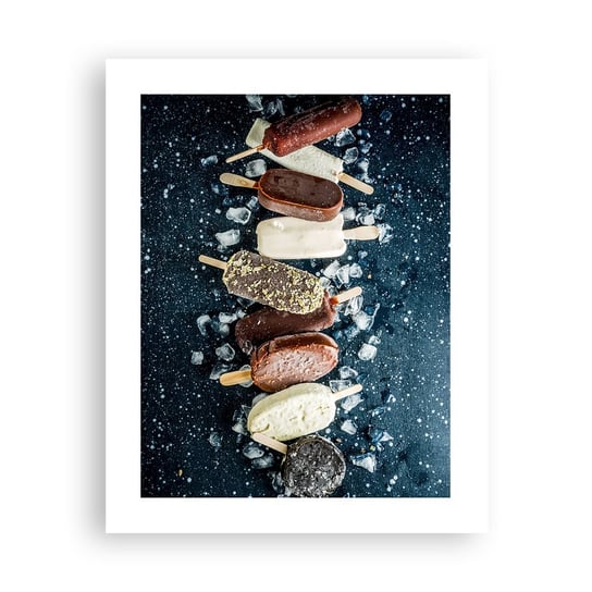 Obraz - Plakat - Smak gorącego lata - 40x50cm - Lody Gastronomia Jedzenie - Foto Plakaty bez ramy do Salonu Sypialni ARTTOR ARTTOR