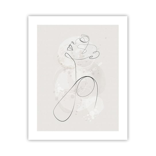 Obraz - Plakat - Spirala piękna - 40x50cm - Grafika Kobieta Sztuka - Foto Plakaty bez ramy do Salonu Sypialni ARTTOR ARTTOR