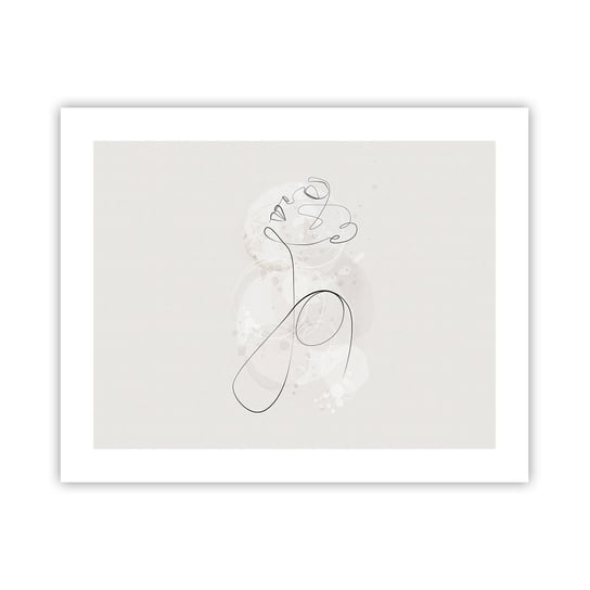 Obraz - Plakat - Spirala piękna - 50x40cm - Grafika Kobieta Sztuka - Foto Plakaty bez ramy do Salonu Sypialni ARTTOR ARTTOR