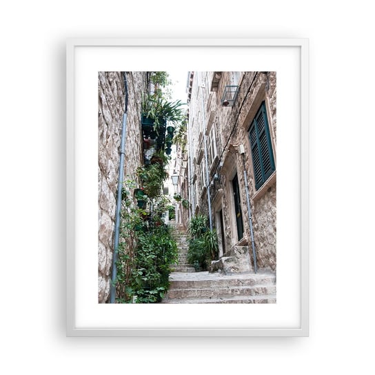 Obraz - Plakat - Starego miasta czar - 40x50cm - Chorwacja Miasto Architektura - Foto Plakaty w ramie koloru białego do Salonu Sypialni ARTTOR ARTTOR