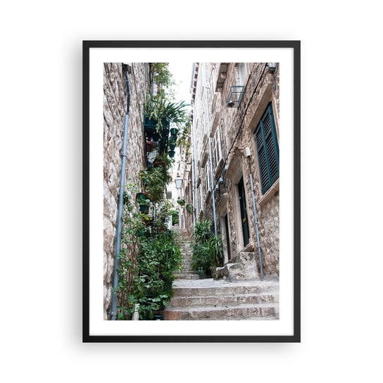 Obraz - Plakat - Starego miasta czar - 50x70cm - Chorwacja Miasto Architektura - Nowoczesny modny obraz Plakat czarna rama ARTTOR ARTTOR
