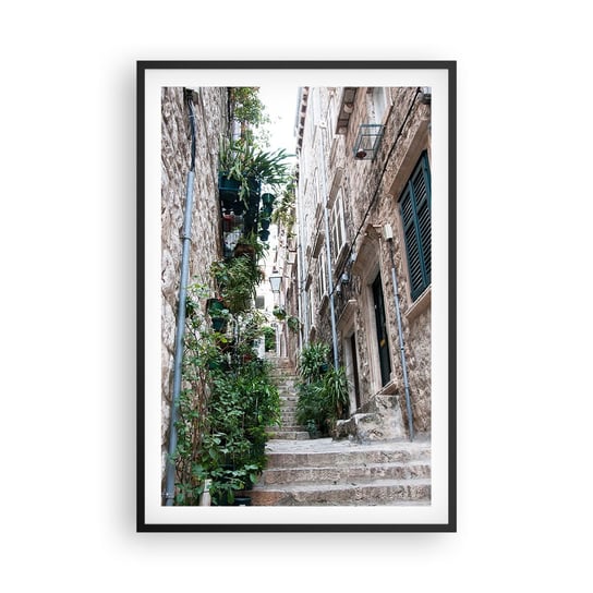 Obraz - Plakat - Starego miasta czar - 61x91cm - Chorwacja Miasto Architektura - Foto Plakaty na ścianę w czarnej ramie - Plakat do Salonu Sypialni ARTTOR ARTTOR